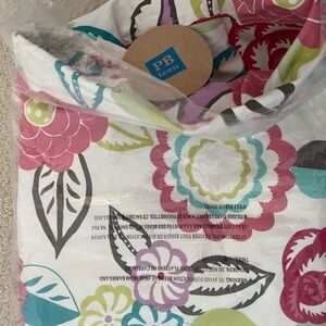 PB Teen Floral Print Fabric Bean Bag Chair Cover
